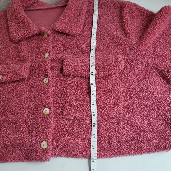 Shein Curve Pink Cropped Jacket, 3XL - Picture 7 of 12